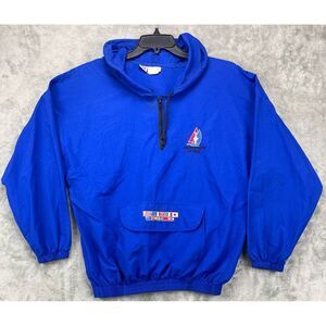 VTG O'Connell Men's Pullover Windbreaker Americas Cup 1992 San‎ Diego Large Blue